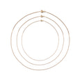 Load image into Gallery viewer, 60 cm 18 carat gold diamond curb chain