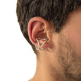 Load image into Gallery viewer, Intrépide satin silver single earring