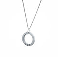 Charger l'image dans la visionneuse de la galerie, Collier H 3 diamants noirs et aluminium anodisé