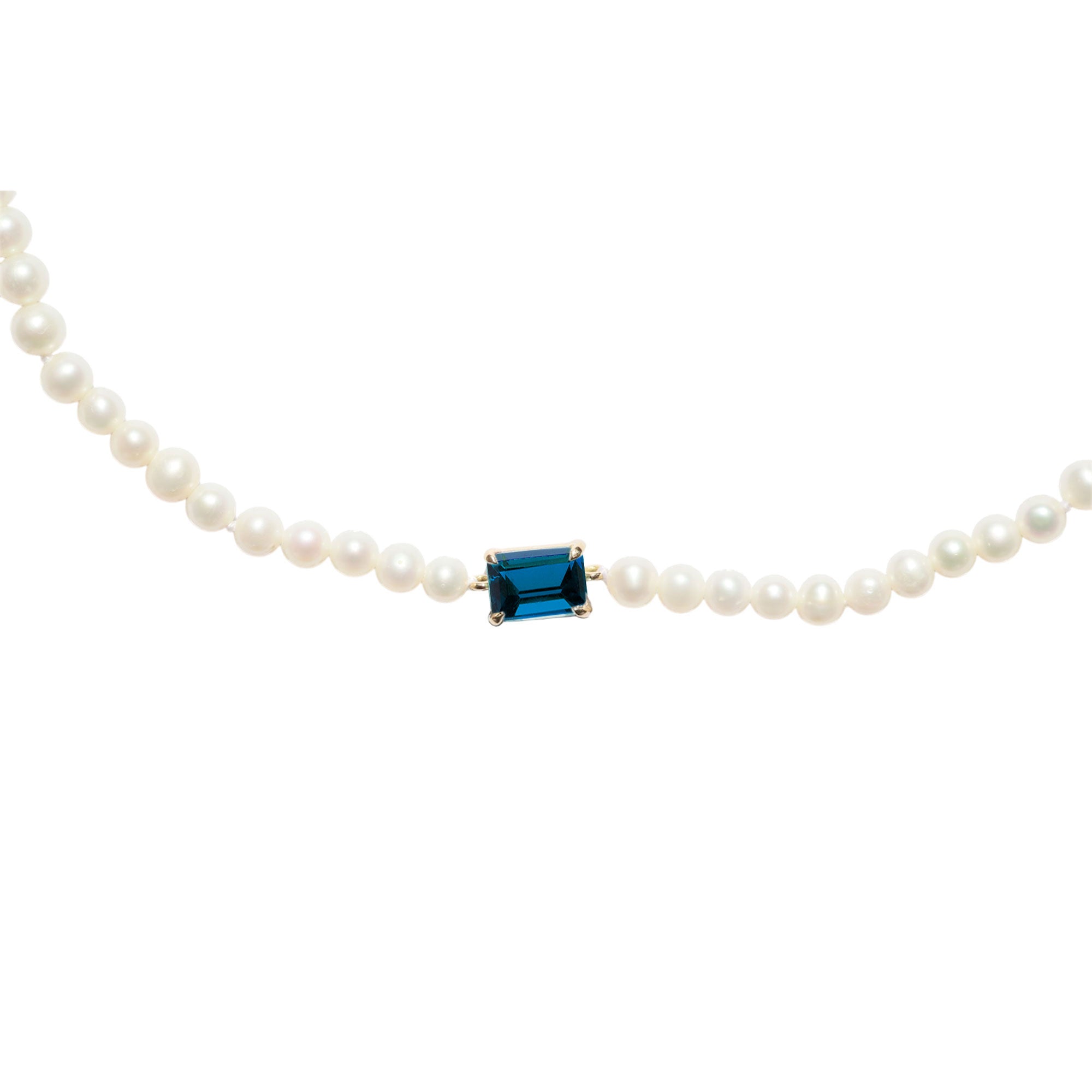 Superbe Collier De Perles Vintage Bleu Royal & Bleu Dégradé - Qualité Supérieure