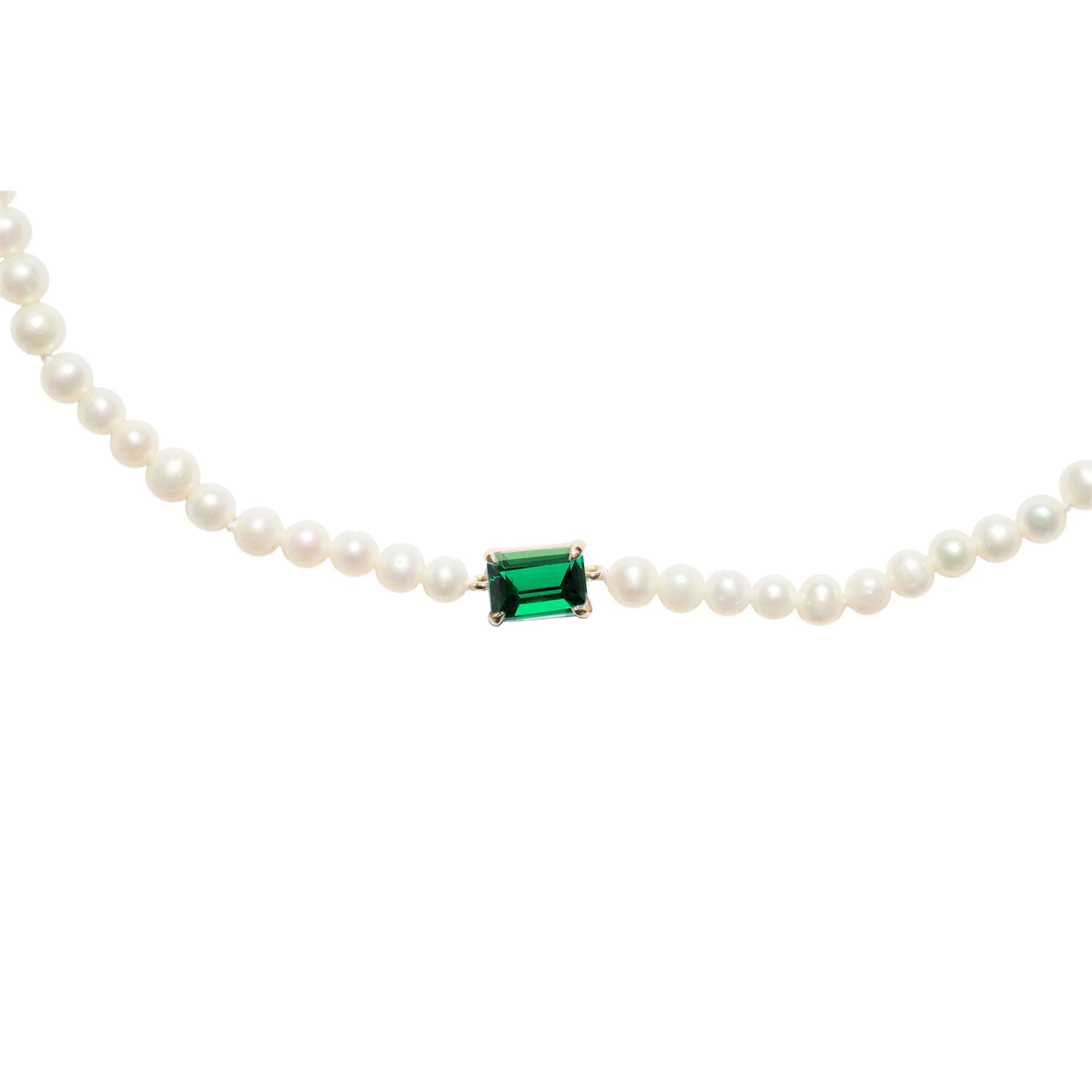 Royal Emerald Lagoon Beaded Necklace