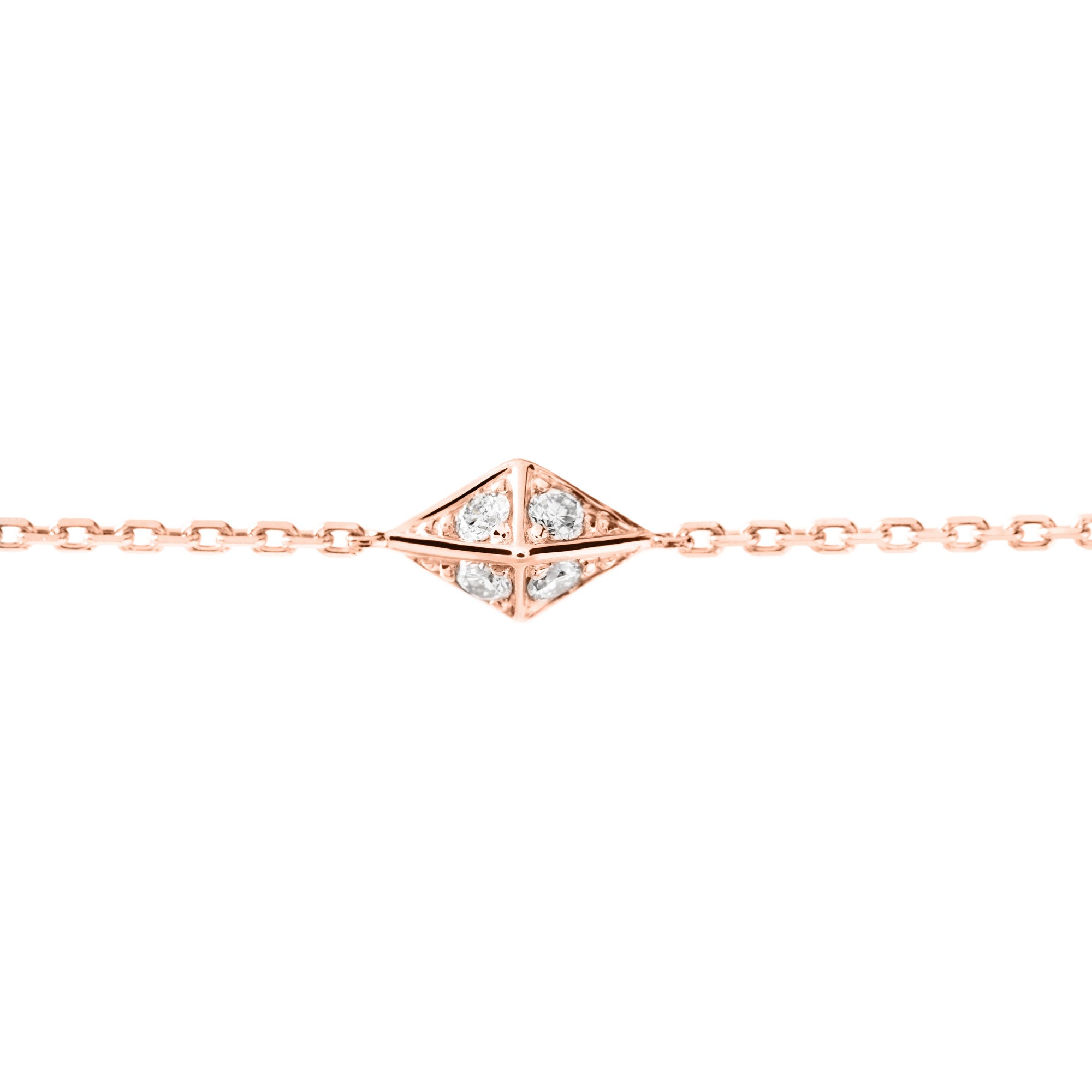 Le Mini Joyau bracelet in 18-carat rose gold and diamonds