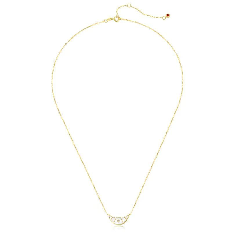 Gold Crescent Necklace