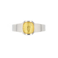 Load image into Gallery viewer, Bague Héméra en argent, feuille d'or et email grand feu
