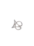Load image into Gallery viewer, Intrépide satin silver single earring
