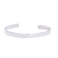 Load image into Gallery viewer, Silver claw bangle with 3 black diamonds
