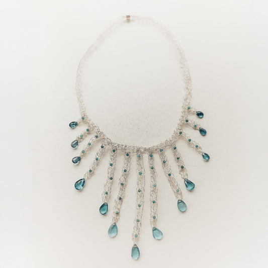 Collier Club 55 en argent et topazes