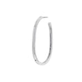 Load image into Gallery viewer, Single silver and black diamond Bulle earring
