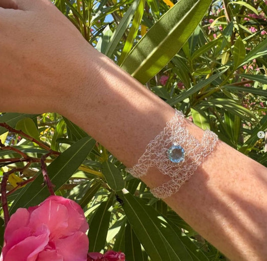 Bracelet Rivoli en argent et avec topaze