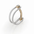 Load image into Gallery viewer, Switch ring in gold, diamond and silver
