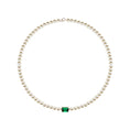 Load image into Gallery viewer, Royal Emerald Lagoon Beaded Necklace
