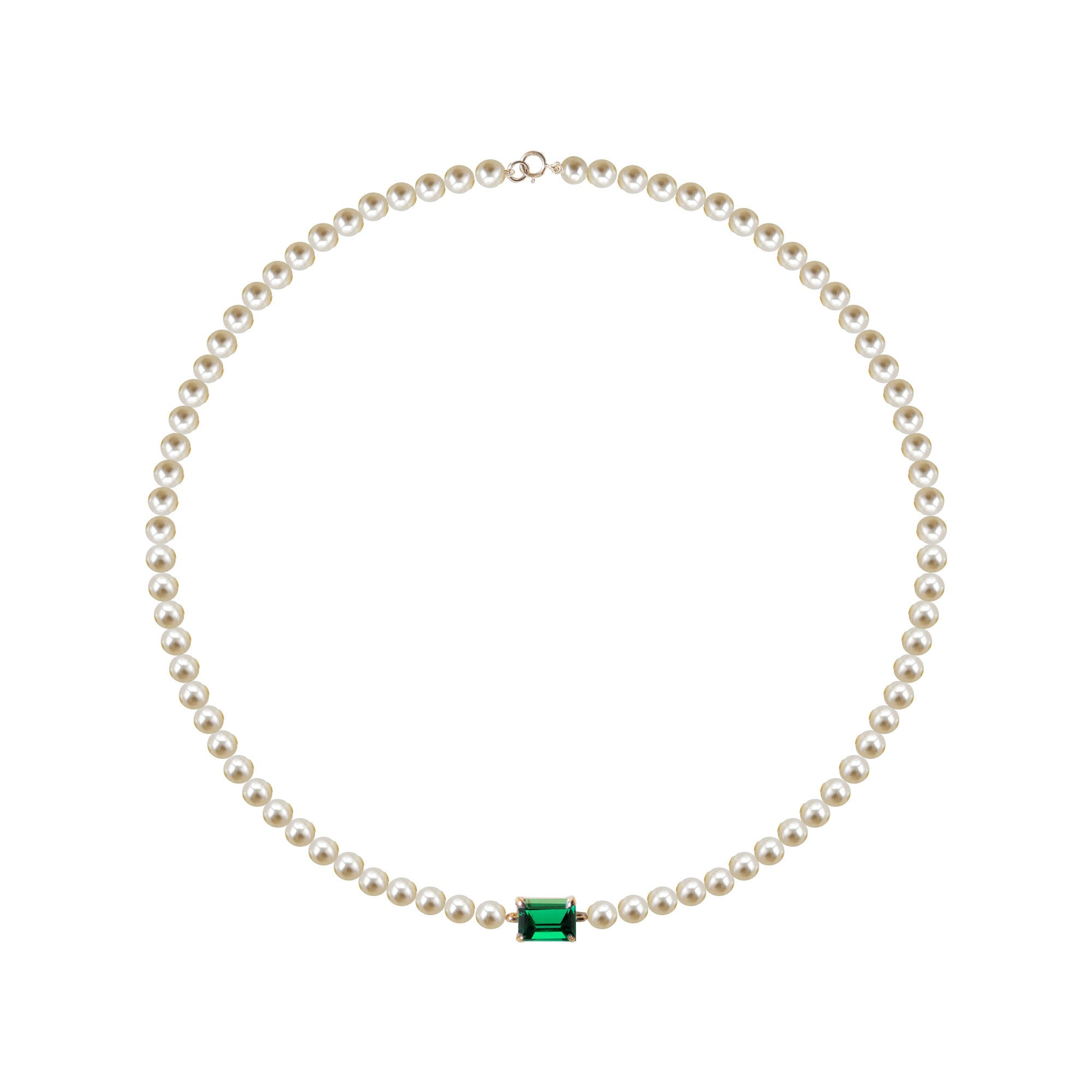 Royal Emerald Lagoon Beaded Necklace